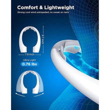 Load image into Gallery viewer, AI Neck Fan, 4 Speeds Adjustable Portable Personal Fan Rechargeable, 4000 mAh Battery Faster Cooling, Ultra Quiet for Home, Office, Travel, Outdoor