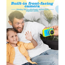 Load image into Gallery viewer, Kids Camera 3.5 inch Big Screen 1080P 48MP Front Selfie Toddler Digital Camera for Kids 10X Zoom in Toy Camera Chritmas Birthday Gift for Kids Age 3-12 (Blue)