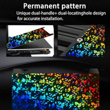 Load image into Gallery viewer, Sahvaim 310x315m K1 Max Build Plate,Upgraded H1H Build Plate Smooth Holographic Flake+Star Spring Steel Print Bed for K1 Max/Ender-3 V3 Plus 3D Printer(no Magnetic Base).