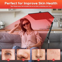 Load image into Gallery viewer, BEICHEN Red Light Therapy for Body and Face, 660nm 850nm 940nm Infrared Redlight-Therapy Lamp Device with Large Panel and Stable Stand at Home, Idea Gift for Women Wife Mom Sister Girlfriend