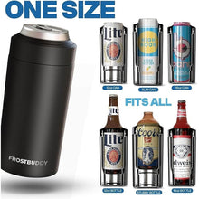 Load image into Gallery viewer, Frost Buddy Universal Buddy Can Cooler - Fits All - For Regular 12 & 16 oz or Slim-Size Bottles - Insulated Double-Walled Stainless Steel (Red)