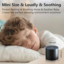 Load image into Gallery viewer, Portable Sound Machine Mini White Noise Machine with 30 Soothing Sounds for Newborn Kids Adults Rechargeable Sleep Brown Noise Machine with 4 Timers Memory Function for Travel Camping Home and Office