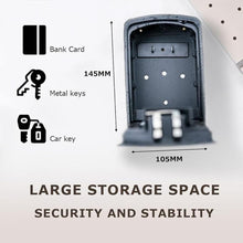 Load image into Gallery viewer, Smart Lock Box for Key with Code, Bluetooth APP Control Key Box Wall Mount and Hanging 2 Install Ways, Digital Lockbox for Keys Outdoor, Hide a Key Outside