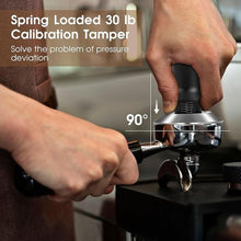 Load image into Gallery viewer, 51mm Espresso Accessories Kit, Spring Loaded Calibrated Tamper, WDT Tool and Dosing Funnel Set Fits Espresso Coffee Machines and 51 mm Portafilters