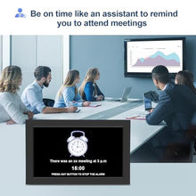 Load image into Gallery viewer, Jazeyeah Digital Calendar, 10.1 Inch WiFi Smart Electronic Digital Desk Office Calendar with Clock Reminder Settings, Alarm Clock for seniors