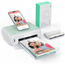 Load image into Gallery viewer, YOTON Photo Printer, Picture Printer with 54 Sheets (4"x6") & 1 Cartridges, Support AR Video Printing, WiFi Connection, Portable Photo Printer for iPhone/Android/Laptop