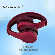 Load image into Gallery viewer, Kids Headphones with Cord, Toddler Headphones with Sharing Function, 85dB/93dB Safe Volume Limit, for Toddler Children Baby Boys Girls On-line Study, School, Travel use (red red)