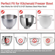 Load image into Gallery viewer, LUVCOSY Silicone Lid Compatible with Kitchenaid 2-quart Ice Cream Mixer Bowl ONLY, Silicone Covers for Kitchenaid Freezer Bowl Accessory, Dishwasher Freezer Safe (Container Not Included)