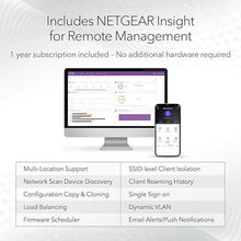 Load image into Gallery viewer, NETGEAR Cloud Managed Wireless Multi-Gig Access Point (WBE710) - WiFi 7 Tri-Band BE9400 Speed | Mesh | MU-MIMO | 802.11be | Optional Insight Remote Management | PoE+ | Power Adapter not Included
