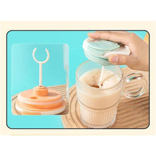 Load image into Gallery viewer, Automatic Electric Self Stirring Travel Coffee Mug With Straw - High Speed Mixing Cup for Protein Shakes, Waterproof Glass (Cyan)