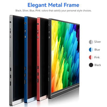 Load image into Gallery viewer, Veout 16Inch Pink Portable Monitor for Laptop, 1920x1200P IPS 16:10 Computer External Screen, 100% sRGB Stand Support Freesync, for Girl Phone, PC Home Use