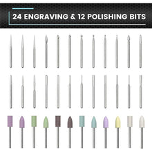 Load image into Gallery viewer, AM ARROWMAX Electric Mini Engraving Pen with 36 Bits, Aluminum Case, APP, Wireless Magnetic Charger, Tool Bag, Cordless Rotary Tool, Engraving Pen for Metal, Wood, Glass and Plastic (SGS MINI PLUS)