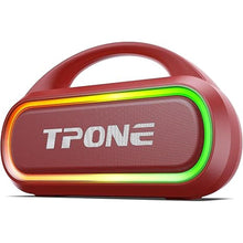Load image into Gallery viewer, Portable Bluetooth Speaker, 30W (Peak) Wireless Speaker for Outdoor, Up to 12H Playtime, IPX5 Waterproof with Light, TWS Pairing, for Home/Party/Outdoor/Beach, Birthday Gift (Red)
