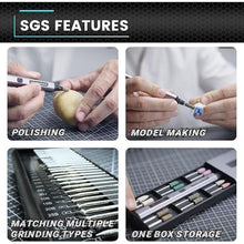 Load image into Gallery viewer, AM ARROWMAX Smart Mini Electric Engraving Pen, HollowCup Motor, 42 Bits with Aluminum Case, OLED, Magnetic Charge, Mini Rotary Tool?Cordless Engarving Pen for Metal, Wood, Glass and Plastic (SGS PRO)