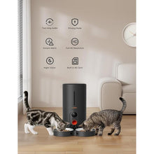 Load image into Gallery viewer, WOPET Automatic Cat Feeder with Camera for Two Cats, 1080p HD Automatic Dog Feeder, 5G WiFi Pet Feeder with Night Vision for Cat & Dog, SD Card Storage & 2-Way Audio