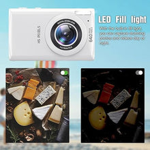 Load image into Gallery viewer, Digital Camera White Vlogging Camera 32GB Card 4K Video 2.8"" Big Screen Portable Compact Travel Camera