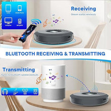 Load image into Gallery viewer, Portable CD Player with Speakers and Headphones:Rechargeable CD Walkman Anti-Skip Protection-CD/MP3/USB/BT Play-Bluetooth Transmit/AUX Car Connection-Personal/Seniors/Travel/Music/Audiobook