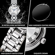 Load image into Gallery viewer, Taxau Silver Watches for Women Stainless Steel Watch Ladies Dress Watch for Small Wrist Analog Quartz Women Waterproof Watch Elegant Women s Wristwatch Female Watch with Date Number Minimalist