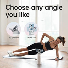 Load image into Gallery viewer, Insulated Magnetic Water Bottle - Reusable Stainless Steel Bottle with MagSafe Compatible Phone Holder - Keeps Cold for 24 Hours - Perfect for Gym, Sports, and Travel - White 32oz