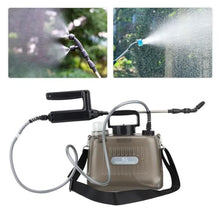 Load image into Gallery viewer, 5L Electric Sprayer Portable, 2000mAh Battery Powered Automatic Garden Pump Sprayer Plant Sprayer Garden Spray Bottle with 4 Nozzles for Lawn, Garden, Yard (Grey)