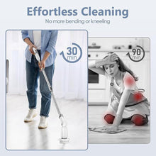 Load image into Gallery viewer, Electric Spin Scrubber Brush Cordless Shower Scrubber with Long Handle, 8 Brush Heads & 3 Adjustable Angles, Dual Speed Electric Scrubber for Cleaning, Automatic Cleaning Brush for Bathroom Tub Tile