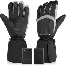 Load image into Gallery viewer, Heated Gloves for Men Women, Touchscreen Electric Waterproof Heating Gloves for Cycling Camping Motorcycle Driving