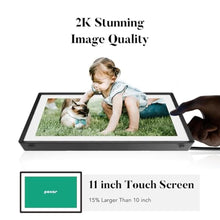 Load image into Gallery viewer, pexar by Lexar WiFi Digital Picture Frame 11? | Yahoo Tech Best Tested Frame 2025 | 2K Resolution Ultimate Clarity, Anti-Glare Touch Stunning Screen for Gifting, Share Photos/Videos via APP