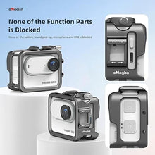 Load image into Gallery viewer, Aluminum Frame Cage with Lens Silicone Corver Case and Screen Protector for Insta360 GO 3S,Metal Protective Durable Housing Case with Cold Shoe Mount (Model Number 3)