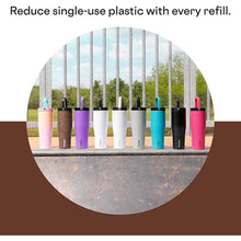 Load image into Gallery viewer, Corkcicle Go Cup XL Insulated Tumbler with Lid and Straw, Walnut Wood, 30 oz – Reusable Water Bottle Keeps Beverages Cold for 12hrs – Cupholder Friendly Tumbler, Leak-Proof Design