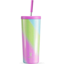 Load image into Gallery viewer, Meoky 24 oz Insulated Tumbler with Lid and Straw, Stainless Steel Vacuum Insulated Tumbler, Keeps Cold for 24 Hours, 100% Leak Proof, Fits in Car Cup Holder (Fairytale)