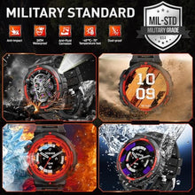 Load image into Gallery viewer, Military Smart Watches for Men (Answer/Make Calls) with LED Flashlight 3ATM Waterproof Smartwatch with 100+ Sports Modes 1.53" Fitness Tracker with Heart Rate Monitor for iPhone Android