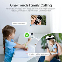Load image into Gallery viewer, SYMYNELEC 5GHz Security Camera Indoor: 2K Baby Monitor with Phone App - Pet Camera with Speaker for Dog/Cat Owners - AI Motion Detection One-Touch Call Auto Tracking IR Night Vision TF/Cloud Storage