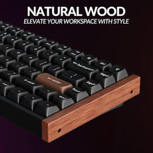 Load image into Gallery viewer, Keychron K2 HE Rapid Trigger Wireless Custom Keyboard with Hall Effect Gateron Double-Rail Magnetic Switch, QMK 2.4 GHz Bluetooth 5.2 RGB Compatible with Mac Windows Linux (Aluminum + Wood)