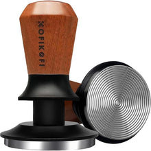 Load image into Gallery viewer, 58mm Espresso Tamper, Coffee Tamper with 30lbs Spring Loaded, Espresso Coffee Tamper with Stainless Steel Ripple Base and Rosewood Handle Fits for E61,Breville and All 58mm Espresso Machines