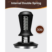 Load image into Gallery viewer, 53.3mm Espresso Tamper, Coffee Tamper with Stainless Steel Ripple Base, Barista Espresso Coffee Tamper with 30lbs Spring Loaded and Aluminum Handle Fits for Breville Series 54mm Portafilter