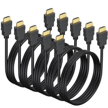 Load image into Gallery viewer, 6.6FT HDMI Cable 5-Pack, Shielded 4K HDMI Cord, Gold-Plated HDMI to HDMI Cable 120Hz ARC&CL3 Rated, HDCP 2.2, 3D HDR| for Docking Station, PC,Monitor, Switch, Splitter, PS5, PS4, Xbox, TV, Soundbar