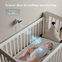 Load image into Gallery viewer, Sense-U AI Baby Camera Monitor with Sensor-Free Sleep Breathing Movement Detection, Smart Security Indoor Video Camera with Background Audio, Sound Detection, No Monthly Fee, for Peace of Mind