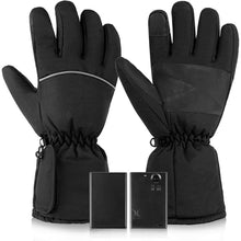 Load image into Gallery viewer, Heated Gloves for Men Women, Touchscreen Electric Waterproof Heating Gloves for Cycling Camping Motorcycle Driving Hiking Skiing Snowboarding Outdoor Winter Sport