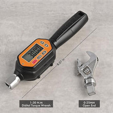 Load image into Gallery viewer, Digital Torque Wrench, 1.0 to 30 Nm Open End Torque Wrench Set with 25 mm Open End Head for Hvac Mini Split and Refrigeration System (30 NM)