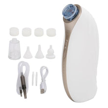 Load image into Gallery viewer, Ear Wax Vacuum Removal Kit, 3 Suction Levels, Rechargeable, Low Noise, Detachable Ear Wax Remover for Adults & Kids with Replaceable Ear Spoons, 5V 1A Charging Power
