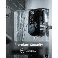 Load image into Gallery viewer, DESLOC B200 Fingerprint Smart Door Lock with 2 Lever Handles, App Control, Smart Locks for Front Door, Deadbolt Smart Lock, Electronic Keypad Deadbolt Lock, Emergency Power Port, 12 Months Battery