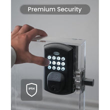 Load image into Gallery viewer, DESLOC A100F Electronic keypad Door Lock with Handle Set, Smart Front Door Locks Set, Keyless Entry Door Lock with Handles, Smart Locks for Front Door, Deadbolt Smart Lock, 12 Months Battery, IP54