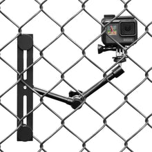 Load image into Gallery viewer, Camera Fence Mount for Mevo Start/GoPro / Insta360 /AKASO/Digital Action Camera,Fence Holder Game Changer Mounting Kit for Recording Basketball/Football/Softball/Baseball/Tennis Sport Game