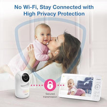 Load image into Gallery viewer, VTech [2025 Upgrade Baby Monitor with 7" IPS Screen, Pan Tilt Zoom Camera, No WiFi Video Baby Monitor with Camera and Audio, Multi-Color Night Light, 2-Way Talk, Lullabies, Advanced HQ Max