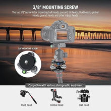Load image into Gallery viewer, NEEWER Tripod Head Leveling Base Camera Leveler, 3 Axis Wheel Metal Head with Bubble Levels, 3/8" Screw & Thread, +/-9° Precise Angle Adjustment for Macro Panoramic Photography, Max Load 33lb, LP65
