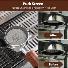 Load image into Gallery viewer, 54mm Bottomless Portafilter - with Filter Basket and Puck Screen, Compatible with Breville Barista Express, Pro, Touch, Bambino Plus, Infuser (880BSS, 870XL, 878BSS, 500BSS, 840XL)