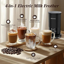 Load image into Gallery viewer, DEVINC Milk Frother, 4-in-1 Milk Frother and Steamer, Hot and Cold Foam Maker and Milk Warmer with Auto Shut-Off, Electric Frother for Coffee, Latte, Cappuccino, Matcha