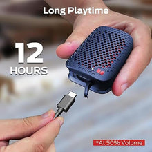 Load image into Gallery viewer, Monster Blaster Micro Bluetooth Speaker, Clip on Wireless Wearable Speaker for Hands-Free Calls and Music, Small Portable Speakers for Workout, Cycling, Running, IPX7 Waterproof (Non-Magnetic), Blue