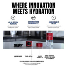 Load image into Gallery viewer, Hydrogen Water Bottle Generator – SPE & PEM Water Ionizer 5.42PPM, Highest H2 Concentration – Portable 8oz Hydrogenated Water Bottle – Leak-Proof Hydrogen Water Machine, Easy to Use – Carbon
