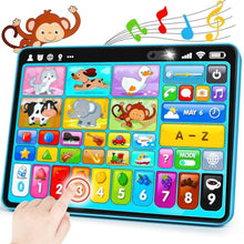 Load image into Gallery viewer, Learning Tablet for Toddlers 1-3 Trilingual Learning Toys with Music & Sound, Montessori Speech Therapy Toys for 1 Year Old Boy Girl Musical Baby Toys 12-18 Months Toddler Toys Age 1-2 2-3 Gifts